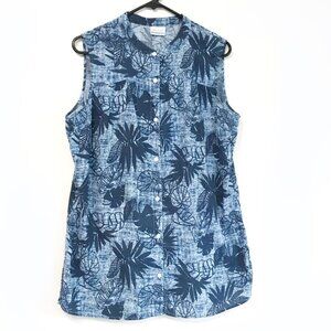 Columbia Sportswear Company Women's Sleeveless Blouse Size XL Blue